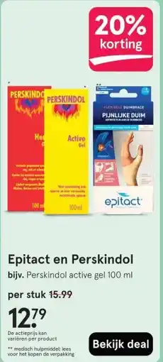 Etos Epitact en Perskindol aanbieding