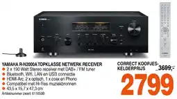 Correct YAMAHA R-N2000A TOPKLASSE NETWERK RECEIVER aanbieding