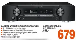 Correct MARANTZ NR1711/N1B SURROUND RECEIVER aanbieding