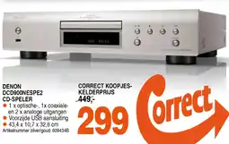 Correct DENON DCD9OONESPE2 CD-SPELER aanbieding