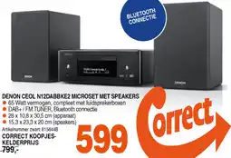 Correct DENON CEOL N12DABBKE2 MICROSET MET SPEAKERS aanbieding
