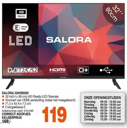 Correct SALORA 32HDB200 aanbieding