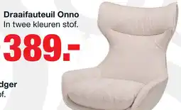 Budget Home Store Draaifauteuil Onno Mocca aanbieding