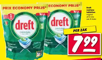 Nettorama Dreft vaatwas tabletten aanbieding