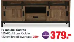 Budget Home Store Tv-meubel Santos 150 cm aanbieding