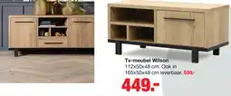 Budget Home Store Tv-meubel Wilson 112 cm aanbieding