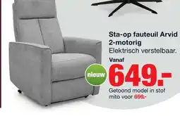 Budget Home Store Sta op fauteuil Arvid 2 motorig aanbieding