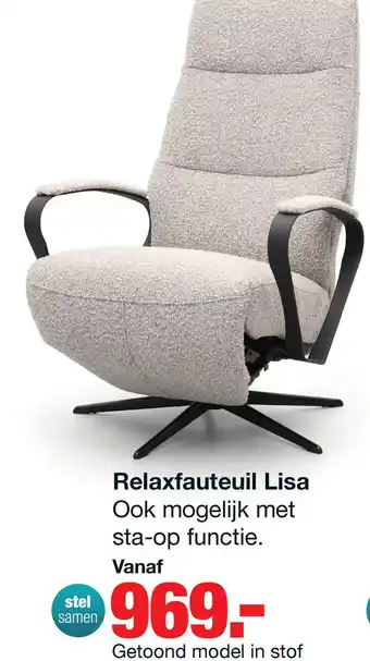 Relaxfauteuil Lisa elektrisch verstelbaar