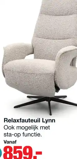 Budget Home Store Relaxfauteuil Lynn manueel verstelbaar aanbieding