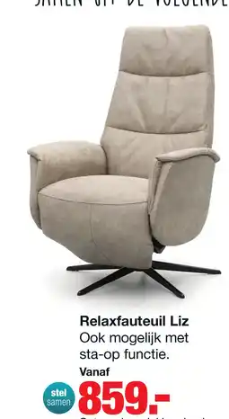 Budget Home Store Relaxfauteuil Liz elektrisch verstelbaar aanbieding