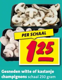 Nettorama Gesneden witte of kastanje champignons aanbieding