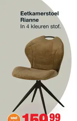 Budget Home Store Eetkamerstoel Rianne Taupe aanbieding