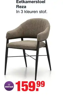 Budget Home Store Eetkamerstoel Odin zonder arm in stof Lodge Linnen aanbieding