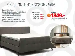 Budget Home Store Boxspring Maud vlak aanbieding