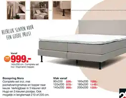 Budget Home Store Boxspring Nora aanbieding