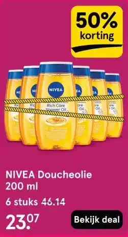 Etos NIVEA Doucheolie aanbieding