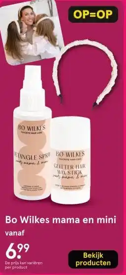 Etos Bo Wilkes mama en mini aanbieding