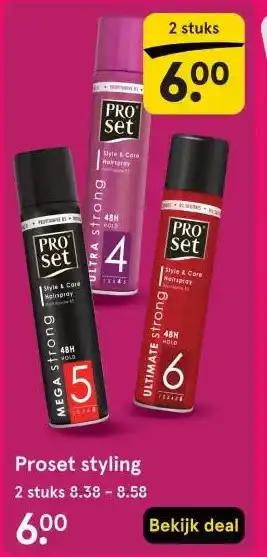 Etos Proset styling aanbieding