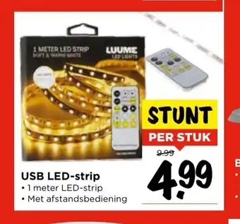 Vomar Voordeelmarkt USB LED-strip per stuk aanbieding