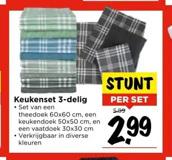 Vomar Voordeelmarkt Keukenset 3-delig per set aanbieding