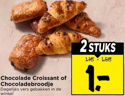 Vomar Voordeelmarkt Chocolade Croissant of Chocoladebroodje aanbieding