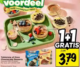 Vomar Voordeelmarkt Toblerone of Oreo Cheesecake Desserts aanbieding