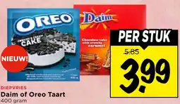 Vomar Voordeelmarkt Daim of Oreo Taart aanbieding