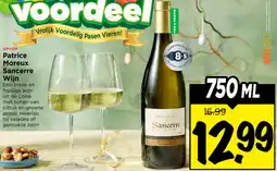 Vomar Voordeelmarkt Patrice Moreux Sancerre Wijn aanbieding