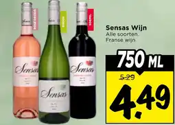 Vomar Voordeelmarkt Sensas Wijn aanbieding