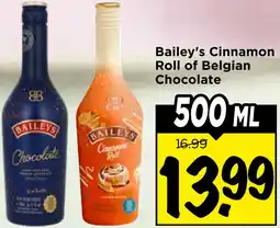 Vomar Voordeelmarkt Bailey's Cinnamon Roll of Belgian Chocolate aanbieding