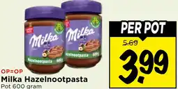 Vomar Voordeelmarkt Milka Hazelnootpasta aanbieding