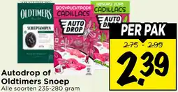 Vomar Voordeelmarkt Autodrop of Oldtimers Snoep aanbieding