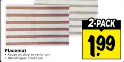 Vomar Voordeelmarkt Placemat aanbieding