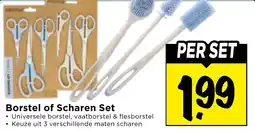 Vomar Voordeelmarkt Borstel of Scharen Set aanbieding