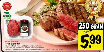 Vomar Voordeelmarkt lerse Biefstuk aanbieding