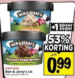 Vomar Voordeelmarkt Ben & Jerry's IJs aanbieding