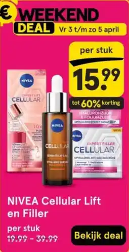 Etos NIVEA Cellular Lift en Filler aanbieding
