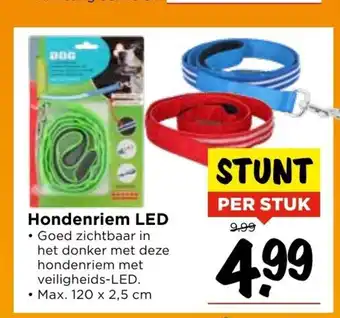 Vomar Voordeelmarkt Hondenriem LED per stuk aanbieding