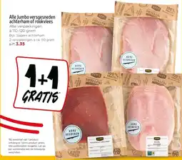 Jumbo Alle jumbo versgesneden achterham of rookvlees aanbieding