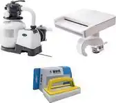 Bol.com Intex - Waterval & Zandfilterpomp 7900 L/u & WAYS Scrubborstel aanbieding