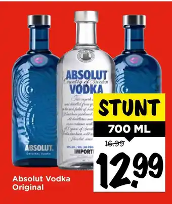 Vomar Voordeelmarkt Absolut Vodka Original 700 ml aanbieding