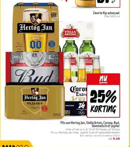Jumbo Pils van Hertog Jan, Stella Artois, Corona, Bud, Dommelsch of Jupiler aanbieding