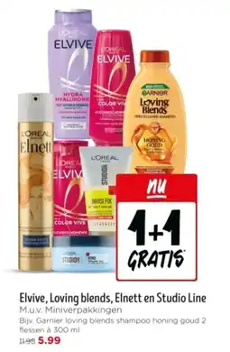 Jumbo Elvive, Loving blends, Elnett en Studio Line aanbieding