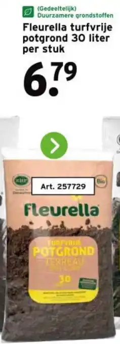 GAMMA Fleurella turfvrije potgrond aanbieding
