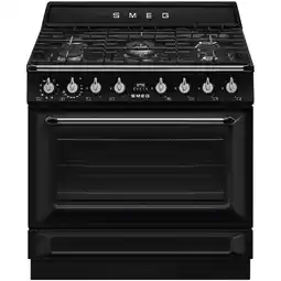 Expert Smeg TR90GMBLNL Gasfornuis Zwart aanbieding