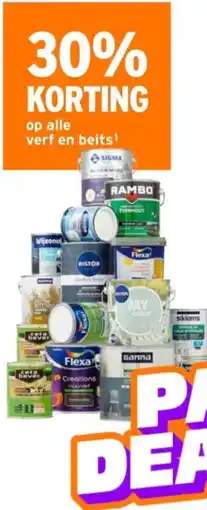 GAMMA Op alle verf en beits aanbieding