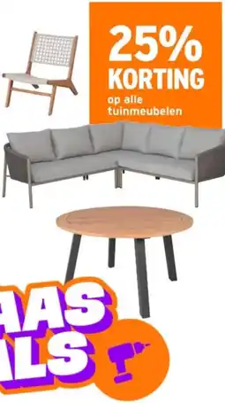 GAMMA Op alle tuinmeubelen aanbieding