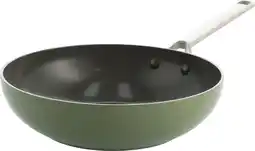 Coolblue BK Sublime Wokpan 28 cm Olijfgroen aanbieding