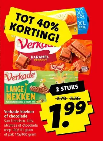 Boni Verkade koeken of chocolade aanbieding