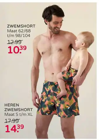 Prenatal Zwemshort of heren zwemshort oranje aanbieding